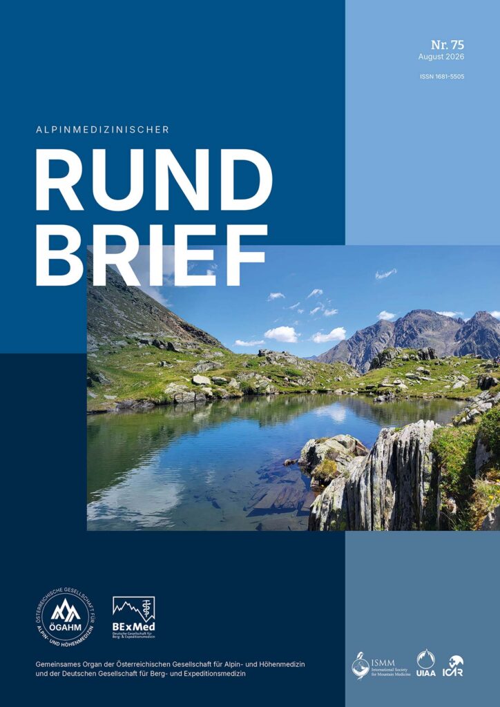 Alpinmedizinischer Rundbrief 75, Titel | ÖGAHM